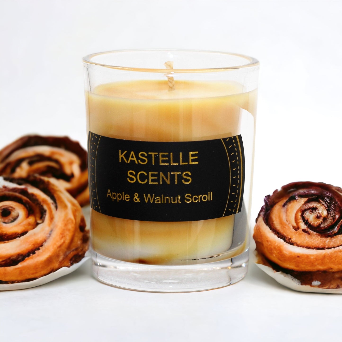 Votive Marbled Apple & Walnut Scroll
